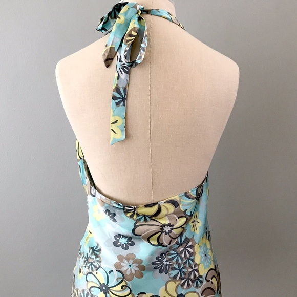 Silk Halter Blouse, Hawaiian Blouse, Tiki Blouse, Compliance Alliance - Picture 5 of 7
